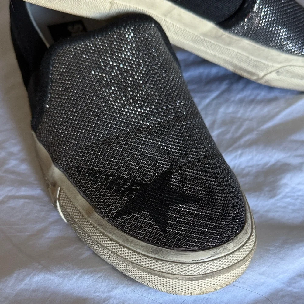 Golden Goose Black and Sparkly Slip-On Seastar sz39 - Picture 2 of 4